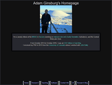 Tablet Screenshot of adamgginsburg.com